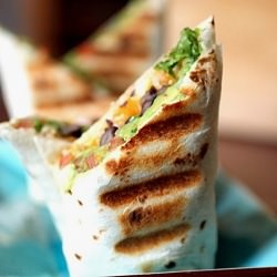 Black Bean and Guacamole Burrito