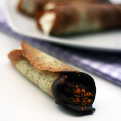 Black Tea Wafers with Mascarpone