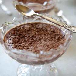 Eggless Chocolate Custard