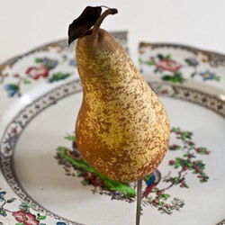 Ginger Candied Pear Wedges