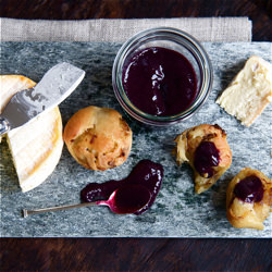 Grape Puree, Cheese and Onion Bread