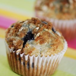 Lemon Blueberry Oatmeal Muffins