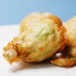 Crab Stuffed Zucchini Blossoms