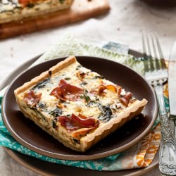 Goat Cheese & Prosciutto Tart