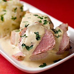 Pork Fillet w/ Dijon Mustard