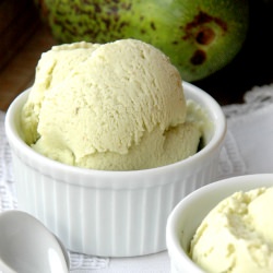 No-Machine Avocado Lemon Ice Cream