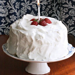 Orange Strawberry Cream Cake