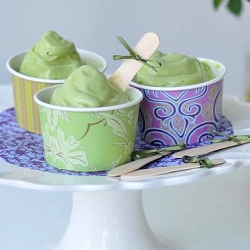 Green Tea Ice Cream & Cute Cups