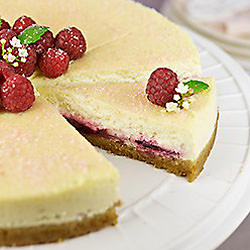 Raspberry Lava Cheesecake