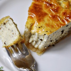 Shallot & Goat Cheese Tart