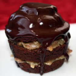 German Chocolate Cupcakes