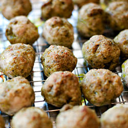 Turkey Pesto Meatballs