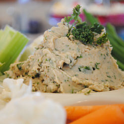 Roasted Garlic White Bean Dip