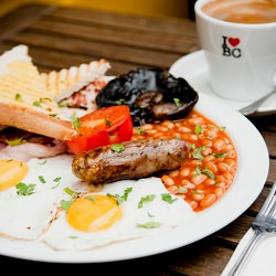 Full English Breakfast in London UK