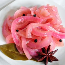 Pickled Pink Onions