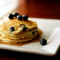Blueberry-Lavender Ricotta Pancakes