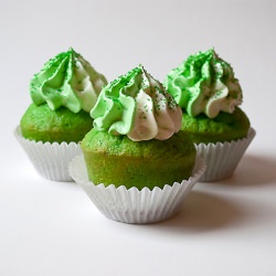 Lucky Green Velvet Cupcakes