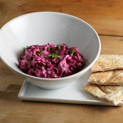 Beet, Blue Cheese and Bacon Dip