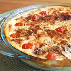 Chicken and Spinach Quiche
