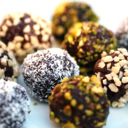 Chocolate Tahini Truffles