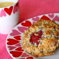 Oatmeal Raspberry Scones