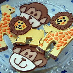 Zoo Animal Sugar Cookies