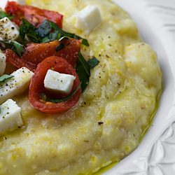 Polenta w/ Tomato and Mozzarella