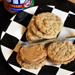 Toffee PB Sandwich Cookies