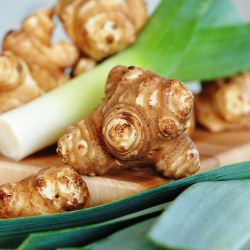 Sunchoke Leek and Tarragon Soup