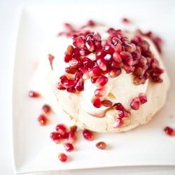 Rosewater Merignues Pomegranate