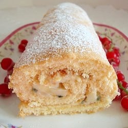 Passion Fruit Curd Sponge Roll