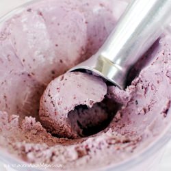 Blackberry Mascarpone Ice Cream