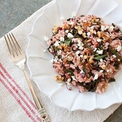 Rice Salad with Chard and Feta