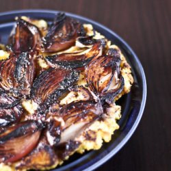 Balsamic Onion and Polenta Cake