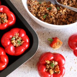 Stuffed Capsicums (Polneti Piperki)