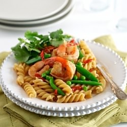 Shrimp & Snow or Sugar Pea stir fry