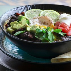 Black Bean & Egg Soup