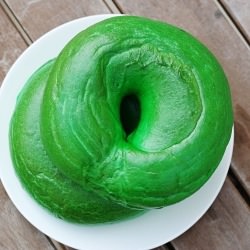 Green Bagels from Posh Bagel