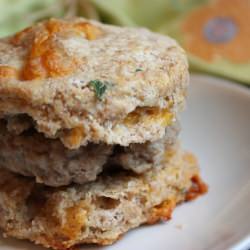 Apple Cheddar Brown Biscuits
