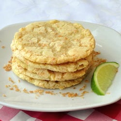 Coconut Lime Chewy Sugar Cookies
