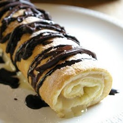 Boston Cream Cake Roll