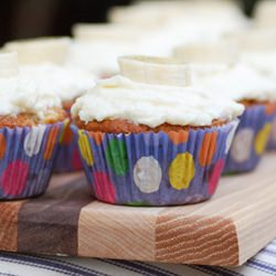 Banana Bread Cupcakes with Icing