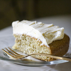 Almond Cake with Lemon Mascarpone