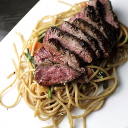 Hanger Steak & Wheat Noodles
