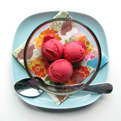 Rasberry Wine Sorbet