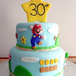 Super Mario Brothers Birthday Cake