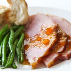 Easter Ham with Mango Ginger Glaze