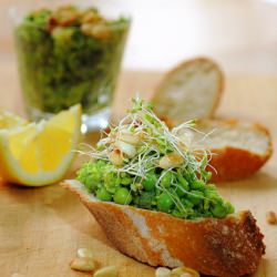 Petit Pois Dip with Maroccan Mint