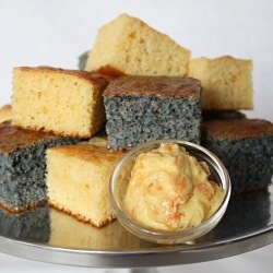 Blue Cornbread Orange Agave Butter