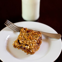 Oatmeal, Fig & Walnut Bars